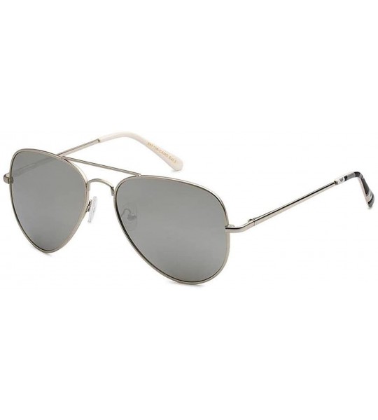 Aviator Camo Aviator Sunglasses - Silver/White - CB18DNKT2XN $18.51