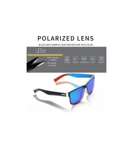 Rectangular Vintage Polarized Sunglasses for Men and Women Driving Sun glasses 100% UV Protection - CL18Y2SXZCU $34.43