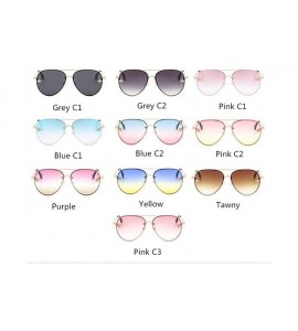 Wayfarer Eyewear Pilot Little Bee Sunglasses Men Women Metal Frame Vintage Glasses Fashion Shades - Purple - CQ18TZR7EYO $28.96