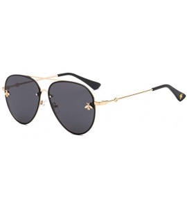 Wayfarer Eyewear Pilot Little Bee Sunglasses Men Women Metal Frame Vintage Glasses Fashion Shades - Purple - CQ18TZR7EYO $28.96