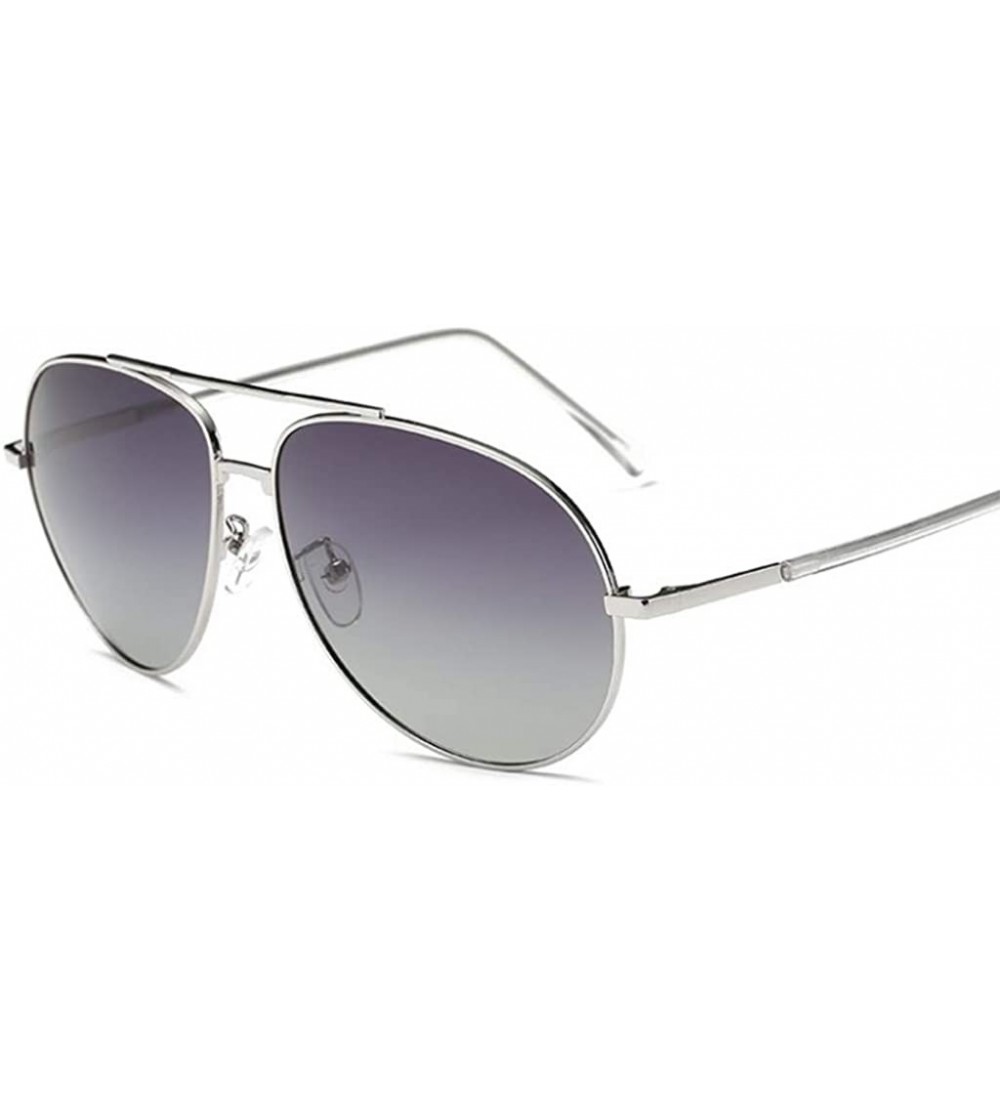 Oval Sunglasses Polarized Anti ultraviolet Travelling Ultra light - Gray - CQ18WLGZ5AM $50.87