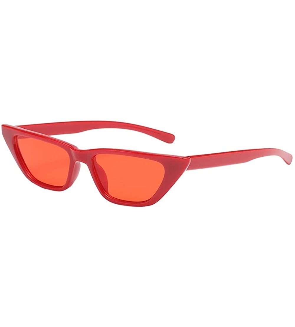 Rimless Women Fashion Cat Eye Classic Sunglasses Retro Unisex Casual Eyewear - F - C218TLY3K3K $17.34
