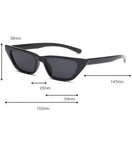 Rimless Women Fashion Cat Eye Classic Sunglasses Retro Unisex Casual Eyewear - F - C218TLY3K3K $17.34