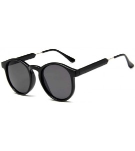 Oversized Retro Round Sunglasses Women Men Brand Design Transparent Female Sun glasses - 4 - CN18W7HXLGR $40.95