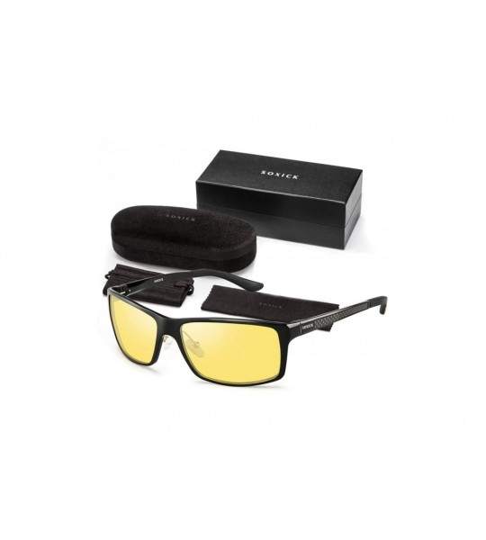 Wrap Night Driving Glasses HD Polarized Glasses Men's Fashion Women's Sunglasses Gift - Black With Red - CW194DW6UUK $60.11