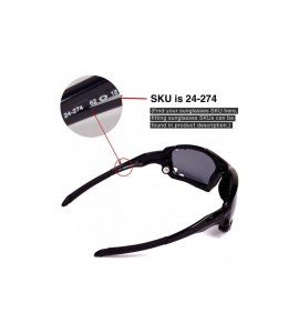 Shield Vented Replacement Lenses Jawbone Sunglasses - 22 Options - Titanium Mirror Coated - Polarized - CR1170EWKQD $29.56