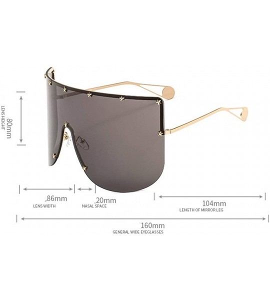 Square Vintage Sunglasses Oversized Windproof Glasses - Brown - CJ18NHXTI6D $25.43