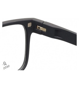 Square Square Magnetic Clip-On Polarized Sunglasses Prescription Eyeglasses Frames (Brown) - C018SNUD3GL $41.62