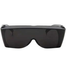 Wrap 1 Pcs Extra Large Fit Cover Over Most Sunglasses Safety Drive Put - Choose Color - Black - C518NLU0S47 $40.39