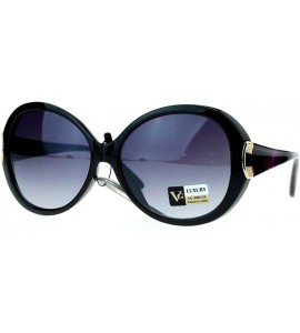 Oversized Diva Womens Round Oversize Butterfly Thick Plastic Sunglasses - Black Purple - C811ZANA95N $17.80