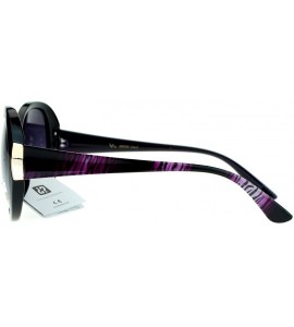 Oversized Diva Womens Round Oversize Butterfly Thick Plastic Sunglasses - Black Purple - C811ZANA95N $17.80