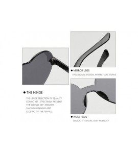 Rimless attractive Sunglasses Accessories Eyeglasses - CG18RKX7ZW8 $17.75