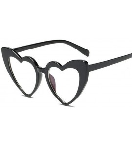 Square Heart Shaped Sunglasses for Women - Cat Eye Oversized UV Glasses Sun Glasses Vintage Party Heart Eyeglasses - C - CB19...