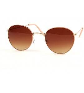 Round Vintage Round Sunglasses P2140 - Babypink/Gradientbrown Lens - CJ11NZDSU0D $30.71