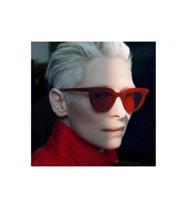 Oversized 2019 New Women Cat Eye Sunglasses Fashion Sexy UV400 Sun Glasses Gradient Bblue - Bblue - CS18Y3OIQGO $18.27