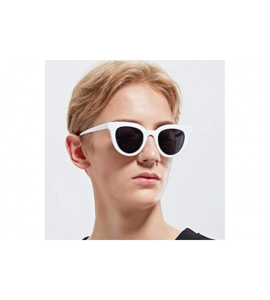 Oversized 2019 New Women Cat Eye Sunglasses Fashion Sexy UV400 Sun Glasses Gradient Bblue - Bblue - CS18Y3OIQGO $18.27