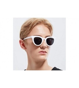 Oversized 2019 New Women Cat Eye Sunglasses Fashion Sexy UV400 Sun Glasses Gradient Bblue - Bblue - CS18Y3OIQGO $18.27