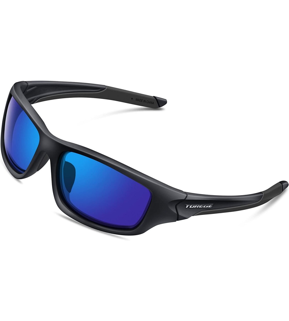 Sport Polarized Sports Sunglasses for Men Women Cycling Running Driving Fishing Golf Baseball Glasses EMS-TR90 Frame - C012BV...