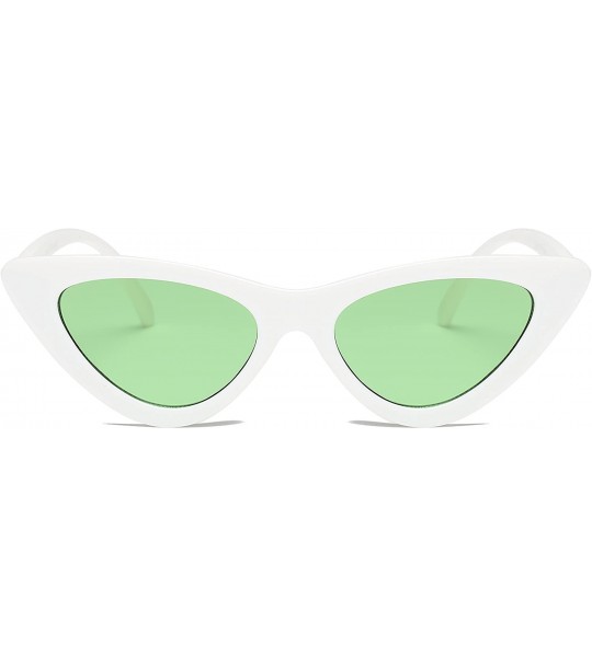 Cat Eye Cat Eye Sunglasses Women Vintage Retro Clout Goggles Cateye Sun Glasses - White - C518CUS6KS8 $19.80