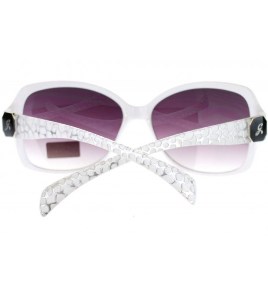 Butterfly Mosaic Print Designer Fashion Butterfly Sunglasses For Women - White - C211OO292ND $19.77