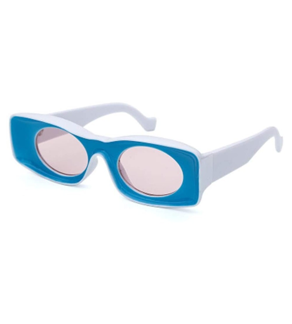 Sport Men and Women Personality Funny Glasses Colored Frame Sunglasses - 6 - CH190L06DDZ $57.02