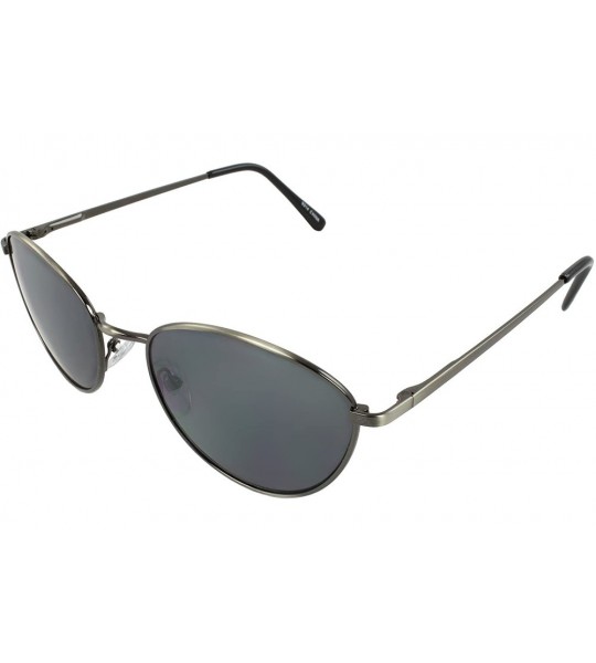 Oval TU9314 Retro Oval Fashion Sunglasses - Black - C511CB13ZJB $16.74