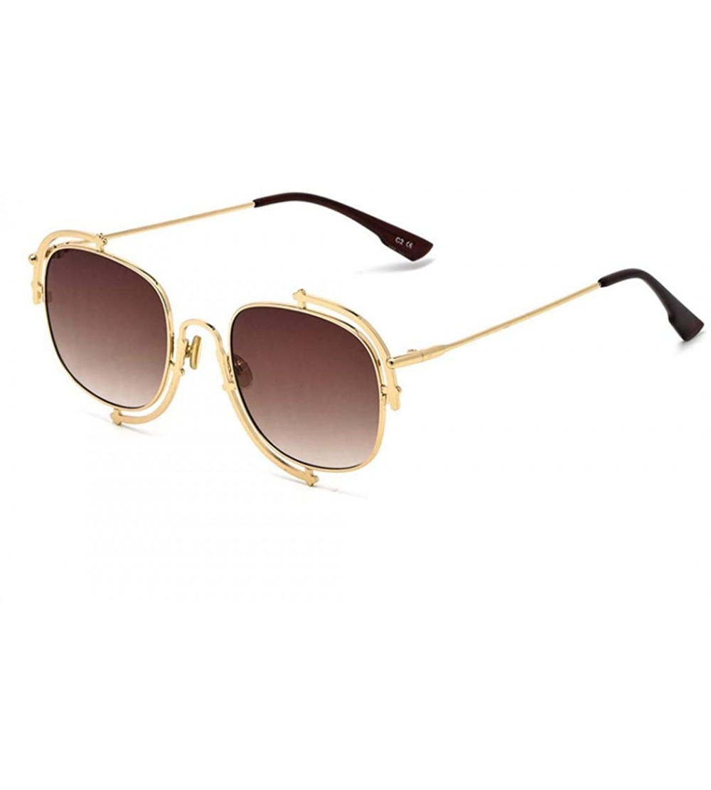 Aviator Classic fashion retro aviator sunglasses - ladies new UV protection small box sunglasses - A - C318SHXZWC0 $71.49