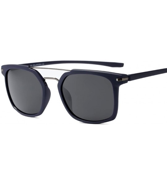 Wayfarer Men Sunglasses Polarized Classic Vintage Driving Eyewear Black Light - Blue B8 - CU18DLL3EOE $19.86