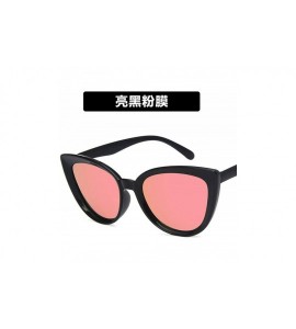 Cat Eye Luxury Mirror Cute Sexy Cat Eye Sunglasses Women Metal Retro Small Vintage Female Sun Glasses - 3 - C5198A92ZYR $61.42