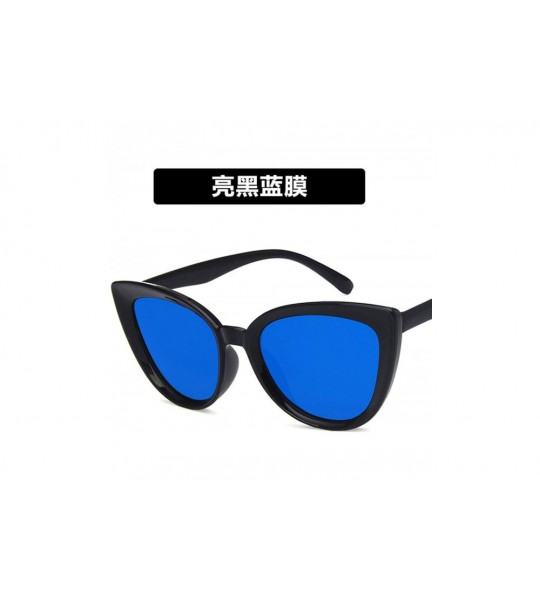 Cat Eye Luxury Mirror Cute Sexy Cat Eye Sunglasses Women Metal Retro Small Vintage Female Sun Glasses - 3 - C5198A92ZYR $61.42