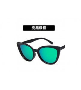 Cat Eye Luxury Mirror Cute Sexy Cat Eye Sunglasses Women Metal Retro Small Vintage Female Sun Glasses - 3 - C5198A92ZYR $61.42