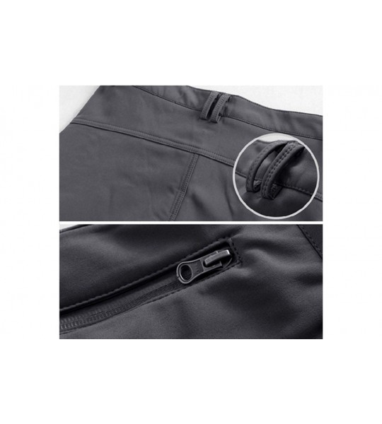 Sport Men's Ski Pants-Snow Ski Tactical Fleece Lining Softshell Winter Pants Trousers - Navy - C01925GC22R $59.30