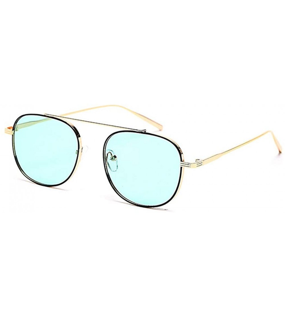 Aviator 2019 new sunglasses ladies retro trend sunglasses metal frame sunglasses - D - CS18S5GT876 $77.03