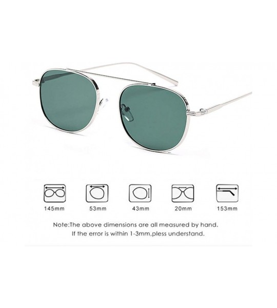 Aviator 2019 new sunglasses ladies retro trend sunglasses metal frame sunglasses - D - CS18S5GT876 $77.03