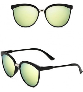 Cat Eye Cat Eye Fashion Sunglasses-Women's Polarized Sunglasses-OVERSIZED Lens Sturdy - G - CD1905YCYY3 $60.52