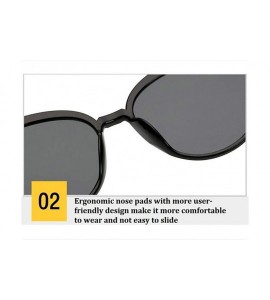 Cat Eye Cat Eye Fashion Sunglasses-Women's Polarized Sunglasses-OVERSIZED Lens Sturdy - G - CD1905YCYY3 $60.52