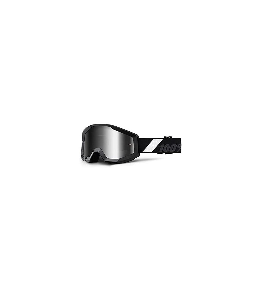 Goggle 100 Percent 50410-166-02 Strata Goggle Goliath Mirror Lens - Black-Mirror Silver - CG125KKD4C7 $59.56