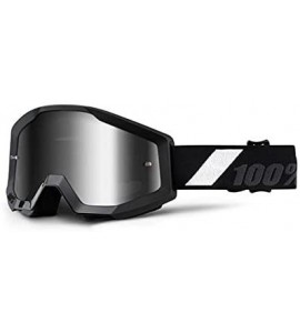 Goggle 100 Percent 50410-166-02 Strata Goggle Goliath Mirror Lens - Black-Mirror Silver - CG125KKD4C7 $59.56