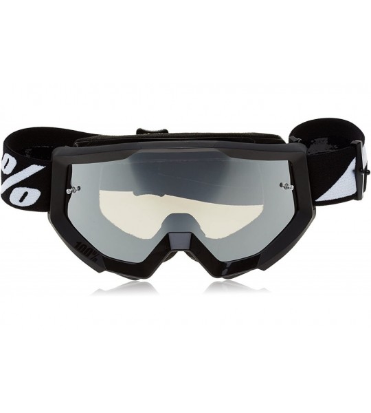 Goggle 100 Percent 50410-166-02 Strata Goggle Goliath Mirror Lens - Black-Mirror Silver - CG125KKD4C7 $59.56