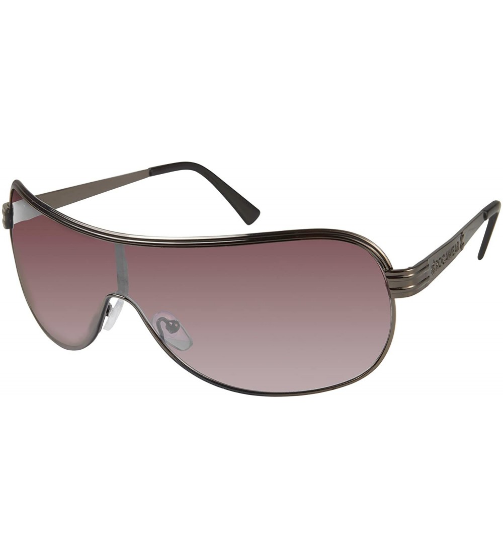 Shield Men's R1452 Shield Sunglasses - Gunmetal/Black - C7180SYMIUA $74.97