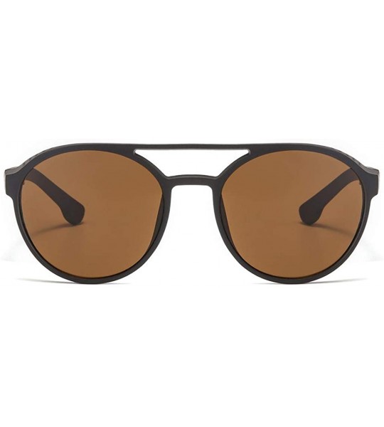 Rimless Sunglasses Mens Polarized Military - Brown - CW18TH7HSWW $17.54