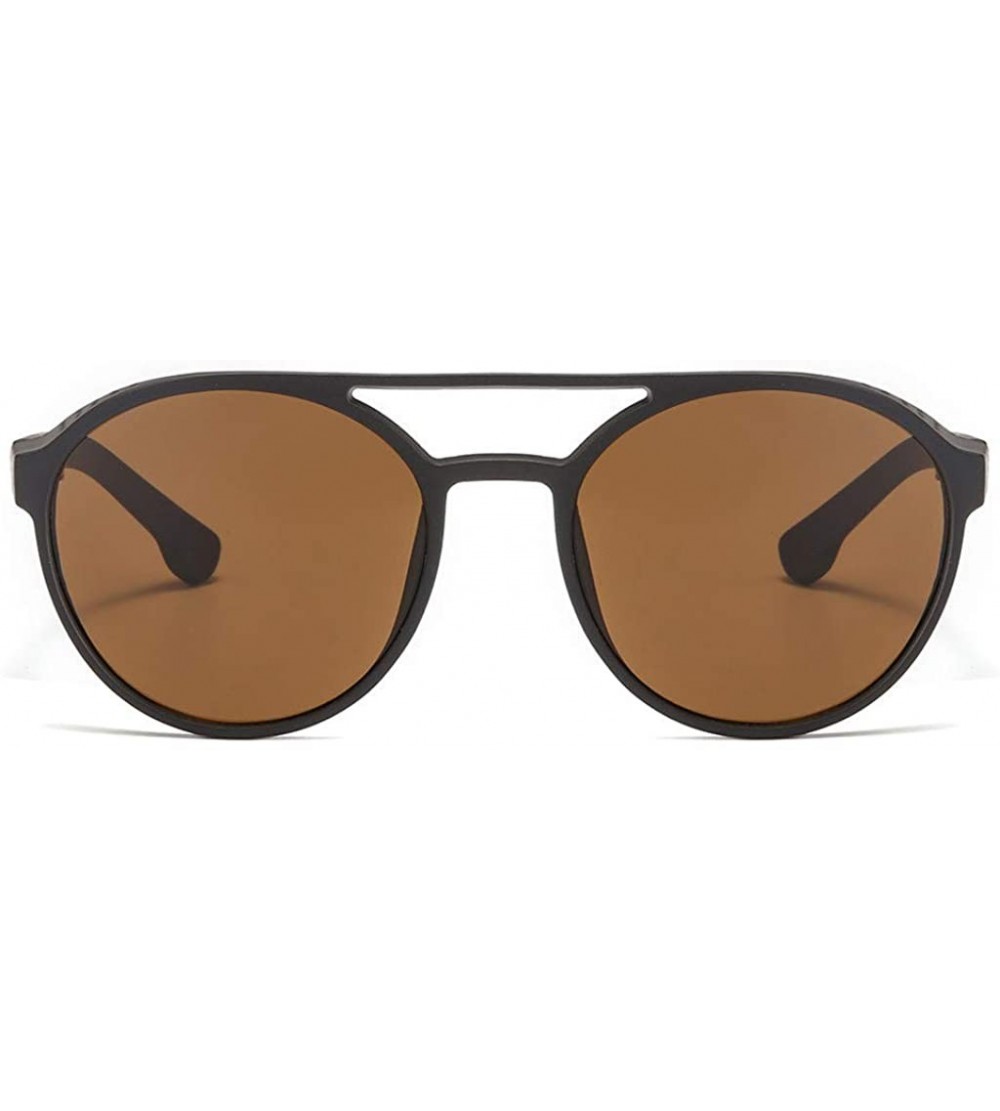 Rimless Sunglasses Mens Polarized Military - Brown - CW18TH7HSWW $17.54