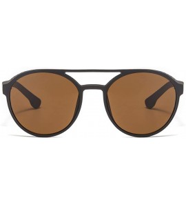 Rimless Sunglasses Mens Polarized Military - Brown - CW18TH7HSWW $17.54