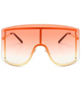 Goggle Fashion Oversize Sunglasses Gradient Glasses - Gradient Red - C6190O4Y6RU $27.96