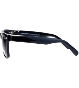 Square Polarized Lens Sunglasses Classic Square Frame Unisex Fashion Shades - Black (Black) - C9184DCQC7T $22.77