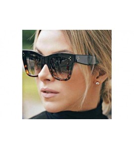 Aviator 2019 Fashion Cat Eye Leopard Sunglasses Vintage Women Brand Designer Plastic C2 - C4 - CD18YZSNC97 $17.78