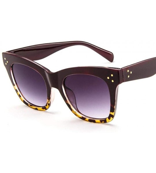 Aviator 2019 Fashion Cat Eye Leopard Sunglasses Vintage Women Brand Designer Plastic C2 - C4 - CD18YZSNC97 $17.78