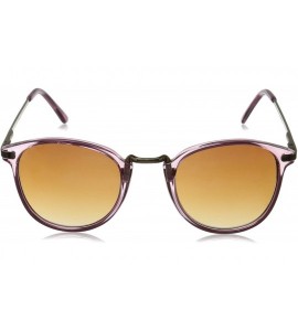 Round Castro Round Sunglasses - Crystal Light Pink - C611CKRGA7T $25.96