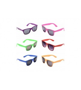 Oversized 10 Packs UV Protection Neon Colors 80's Retro Style Party Favors Sunglasses - 6 Pack Sunglasses - CF18CGTUS07 $20.30