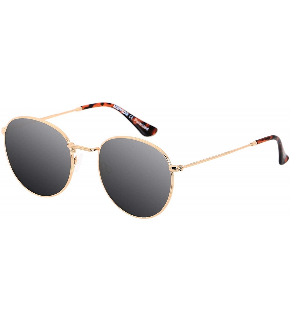 Aviator Round Sunglasses Circle for Women Small Polarized Men Retro Trendy Vintage Sun Glasses JADE - CZ18H8ZCIRQ $24.47